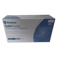 Рукавички Medicom SafeTouch Platinum White нітрилові білі розмір M 100 шт/уп